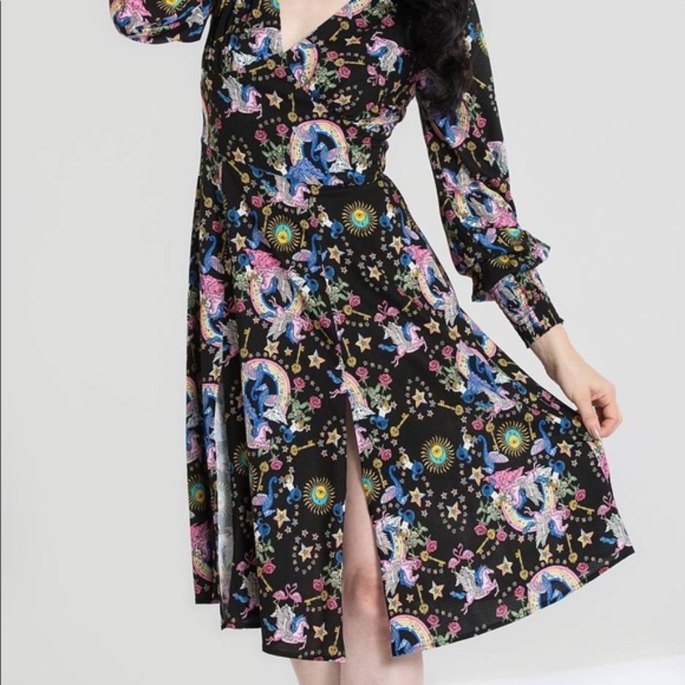 ISO: Hell Bunny Moon Dance Unicorn Dress 2XL-4XL - Picture 2 of 4